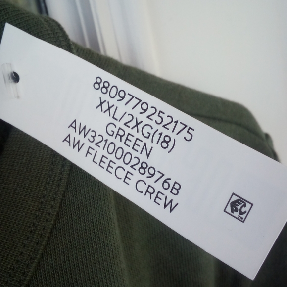 Athletic Works Green Sweat Shirt 18 - Picture 3 of 8